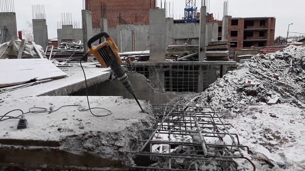 Демонтаж бетонных перекрытий